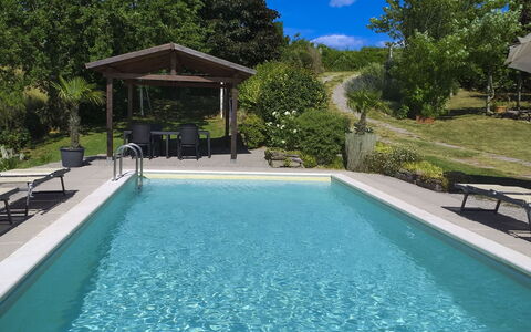 Casetta i Ciliegi: Jardin, Chalet, Ferme, Ombre, Aménagement Paysager, Biens, Cour, Arrière-Cour, Mur De Pierre, Hacienda