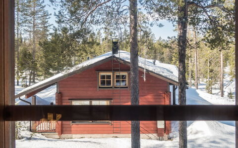 Katajarinne B: Neige, Bois, L'Hiver, Chalet, Maison, Toit, Domicile, Gelé, Cabane En Rondins, Brindille