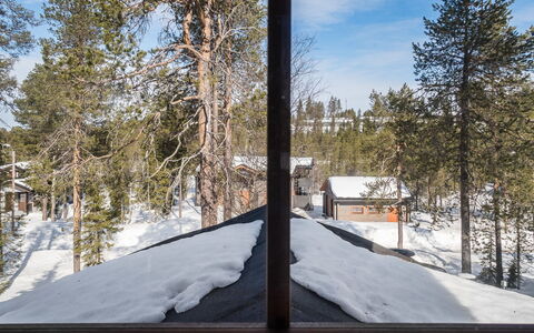 Katajarinne B: Neige, Bois, L'Hiver, Chalet, Maison, Toit, Domicile, Gelé, Cabane En Rondins, Brindille