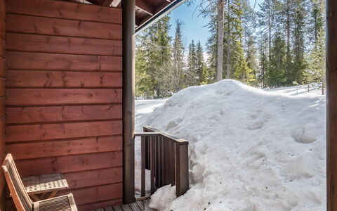 Katajarinne B: Neige, Bois, L'Hiver, Chalet, Maison, Toit, Domicile, Gelé, Cabane En Rondins, Brindille