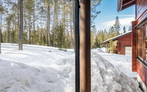 Katajarinne B: Neige, Bois, L'Hiver, Chalet, Maison, Toit, Domicile, Gelé, Cabane En Rondins, Brindille