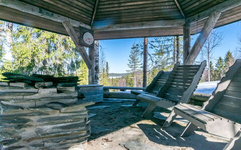 Mustalampi 5 Satakieli: Ombre, Mobilier De Jardin, Structure En Plein Air, Tableau De Plein Air, Chaise, Dur, Belvédère, Cabane En Rondins, Pavillon, Daylighting