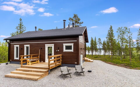 Villa Goskanjavri: Bois, Domicile, Chalet, Siding, Dur, Cabane En Rondins, Planche, Lumber, Mélèze, Plate-Forme