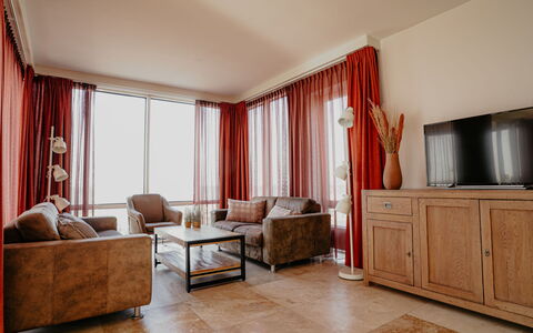 De Zeeparel: Meubles, Design Intérieur, Sol, Sol, Canapé, Bois, Plafond, Pièce, Salon, Appartement