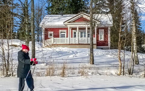 Villa Urho: Bois, Domicile, Composite, Porte, Chalet, Ombre, Siding, Dur, Tache De Bois
