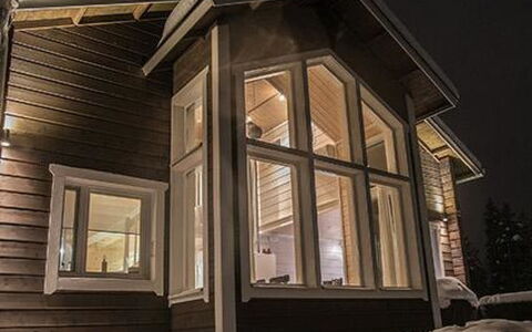 Oppas Lapland Levi: Voie Navigable, Banque, Cours D'Eau, Lac, Chalet, Forêt, Canal, Réservoir, Cabane En Rondins