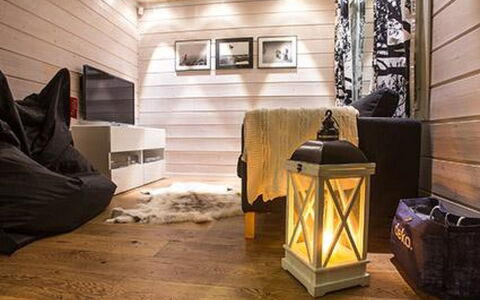 Oppas Lapland Levi: Voie Navigable, Banque, Cours D'Eau, Lac, Chalet, Forêt, Canal, Réservoir, Cabane En Rondins