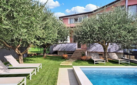 Finida: Piscine, Domicile, Zone Résidentielle, Maison, Jardin, Biens, Arrière-Cour, Pelouse, Cour, Aménagement Paysager