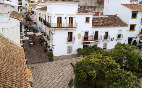 Plaza de Las Flores: Plante, Bâtiment, Fenêtre, Ciel, Maison, Zone Résidentielle, Toit, Façade, Point De Repère
