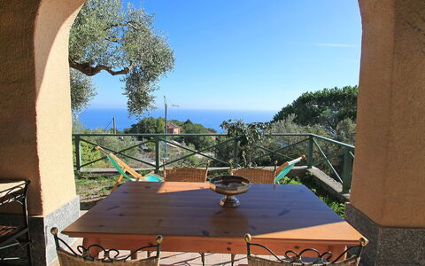 Villa Sara: Ciel, Table, Plante, Meubles, Propriété, Jour, Bâtiment, Bleu Azur, Ombre, Bois