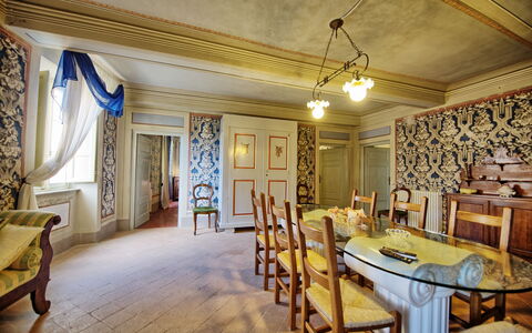 Il Gualdo: Pièce, Propriété, Design Intérieur, Bâtiment, Plafond, Meubles, Jaune, Biens, Immobilier, Salle À Manger