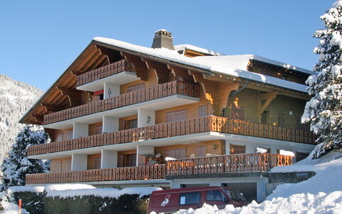 La Haute Cîme 16: Ciel, Neige, Bâtiment, Propriété, Fenêtre, Montagne, Arbre, Maison, Pente, Immobilier