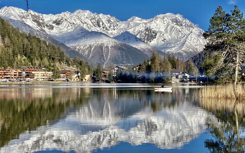 Champex 50: L'Eau, Ciel, Montagne, Neige, Plante, Paysage Naturel, Environnement Naturel, Mélèze, Lac, Arbre