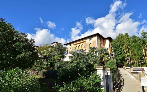 Opatija 134: Nuage, Ciel, Bâtiment, Plante, Fenêtre, Végétation, Maison, Arbre, Paysage Naturel, Quartier