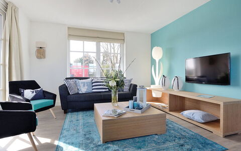 Noordwijk 810: Meubles, Propriété, Canapé, Vert, Fenêtre, Bleu Azur, Confort, Design Intérieur, Bois, Table