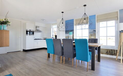 Noordwijk 810: Propriété, Table, Bâtiment, Fenêtre, Bleu Azur, Bois, Salle, Design Intérieur, Maison, Chaise
